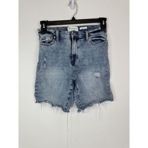 Re‎ Generation Celebrity Pink Shorts Juniors 7/28 Denim Bermuda Cut Off Blue